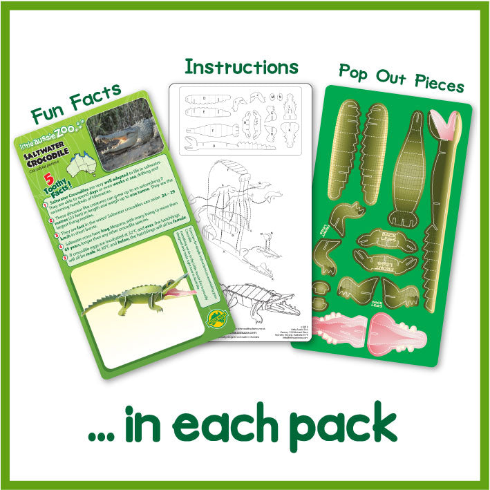 Saltwater Crocodile Pop-Out