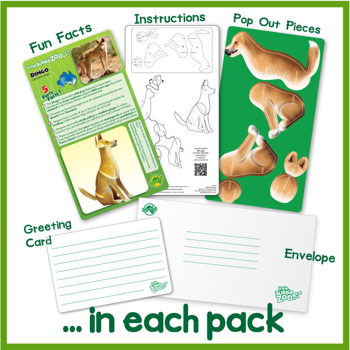 Dingo Pop-Out Postcard