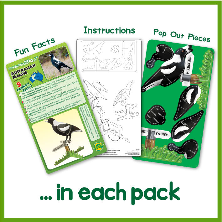 Australian Magpie Pop-Outs