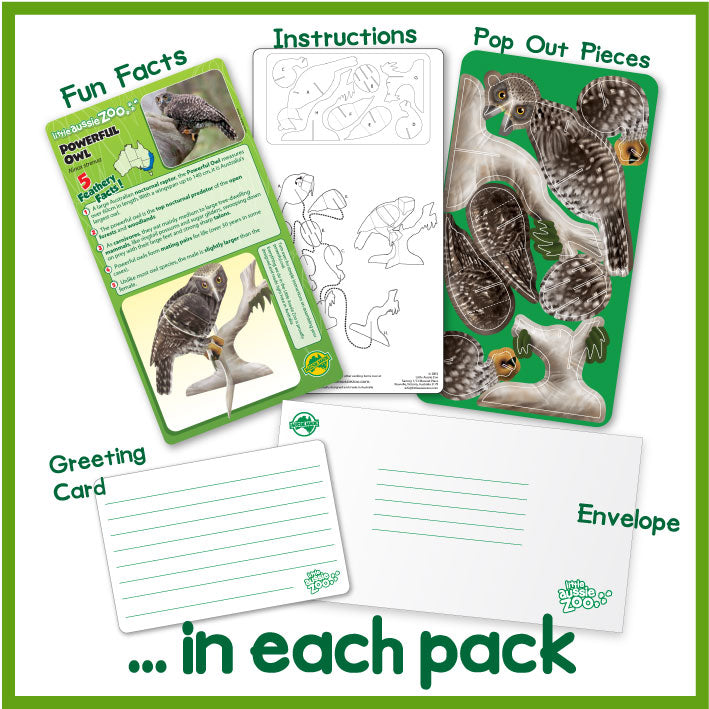 Powerful Owl Pop-Out Postcard